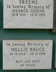 FREEME George Joseph 1912-1991 :: BRUCE Nellie 1913-1992