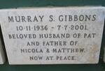 GIBBONS Murray S. 1936-2001