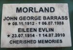 MORLAND John George Barrass 1912-1988 & Eileen Evlin 1914-2010