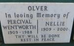 OLVER Percival Wentworth 1909-1988 & Nellie 1909-2001