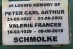 SCHMOLKE Peter Carl Arthur 1932-2002 & Valerie Frances 1929-2015