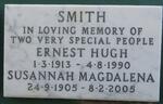 SMITH Ernest Hugh 1913-1990 & Susannah Magdalena 1905-2005