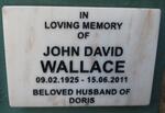 WALLACE John David 1925-2011