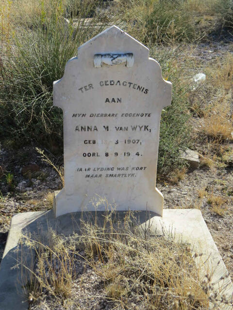 WYK Anna M., van 1907-19?4