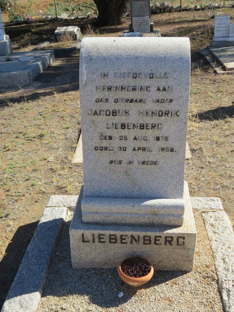 LIEBENBERG Jacobus Hendrik 1875-1956