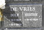 VRIES Dolf, de 1927-2008 & Hester 1934-
