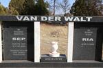WALT Sep van der, 1937-2003 & Ria 1943-