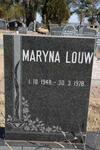 LOUW Maryna 1948-1978