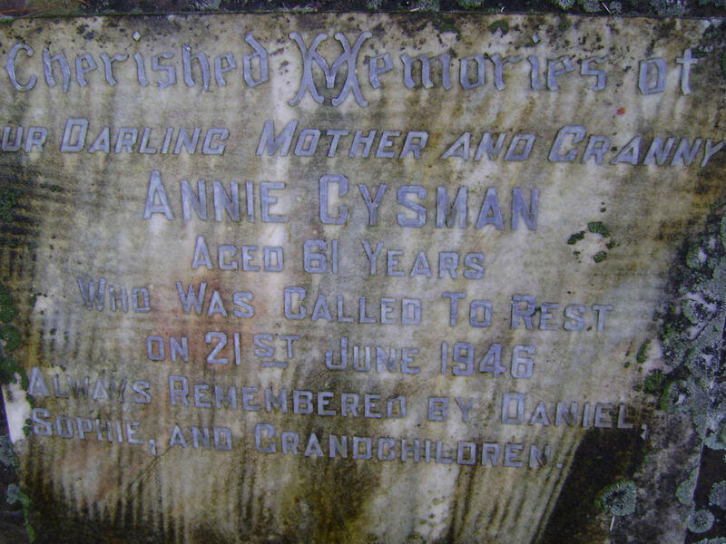 GYSMAN Annie -1946