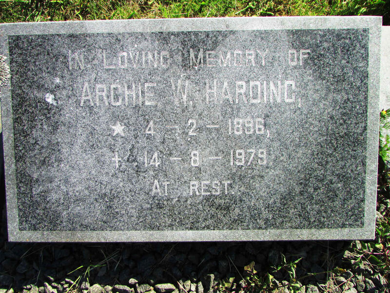 HARDING Archie W. 1896-1979
