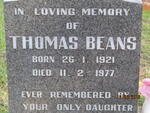 BEANS Thomas 1921-1977