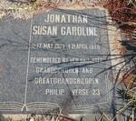 JONATHAN Susan Caroline 1908-1975