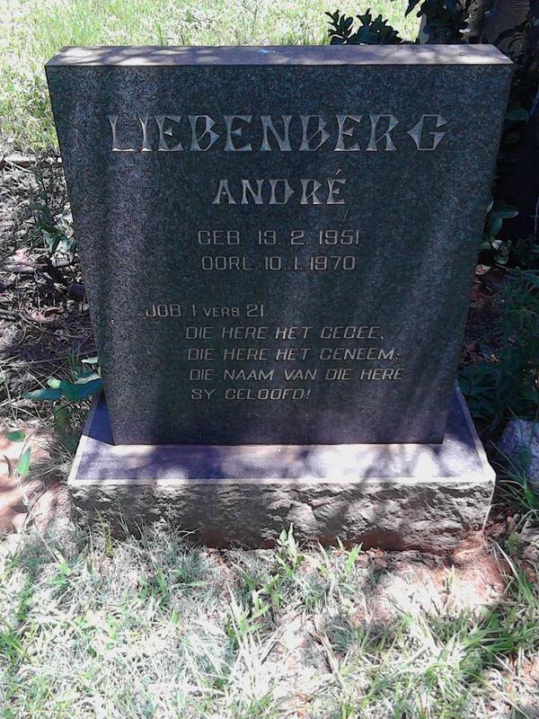 LIEBENBERG André 1951-1970