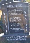 MONDE Ferguson 1952-2001