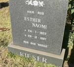 KIESER Esther Naomi 1922-1997
