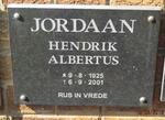 JORDAAN Hendrik Albertus 1925-2001