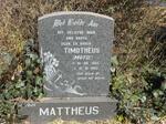 MATTHEUS Timotheus 1965-1995
