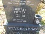 STAKENBURG Gerrit Pieter 1942-1998