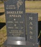 MANNE Dikeledi Anelia 1930-2002