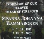 HAMMARGREN Susanna Johanna 1917-2002