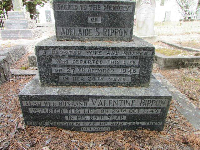 RIPPON Valentine -1949 & Adelaide S. -1946