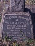TAYLOR William 1849-1946 & Fanny Edith 1848-1940