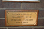 HEINS Maureen 1940-2013