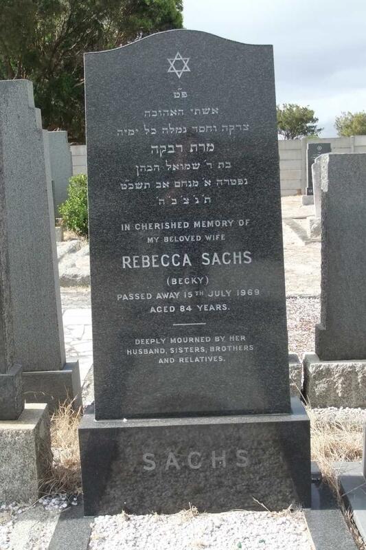 SACHS Rebecca -1969