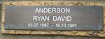 ANDERSON Ryan David 1987-1991