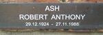 ASH Robert Anthony 1924-1988