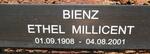 BIENZ Ethel Millicent 1908-2001