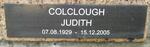 COLCLOUGH Judith 1929-2005