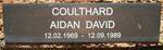 COULTHARD Aidan David 1969-1989