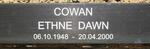 COWAN Ethne Dawn 1948-2000