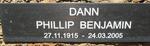 DANN Phillip Benjamin 1915-2005