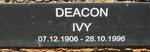 DEACON Ivy 1906-1996