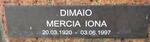 DIMAIO Mercia Iona 1920-1997