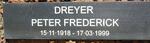 DREYER Peter Frederick 1918-1999