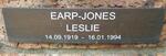 JONES Leslie, EARP 1919-1994