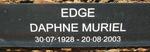 EDGE Daphne Muriel 1928-2003