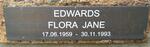 EDWARDS Flora Jane 1959-1993