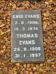 EVANS Thomas 1906-1997 & Enid 1906-1974
