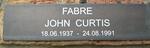FABRE John Curtis 1937-1991
