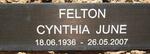 FELTON Cynthia June 1936-2007