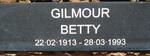 GILMOUR Betty 1913-1993