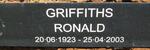 GRIFFITHS Ronald 1923-2003