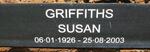 GRIFFITHS Susan 1926-2003