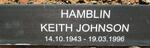 HAMBLIN Keith Johnson 1943-1996