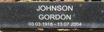 JOHNSON Gordon 1918-2004
