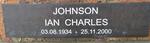 JOHNSON Ian Charles 1934-2000